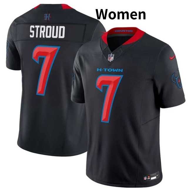 Women%27s Houston Texans #7 C.J. Stroud Navy 2024 2nd Alternate F.U.S.E Vapor Stitched Jersey Dzhi